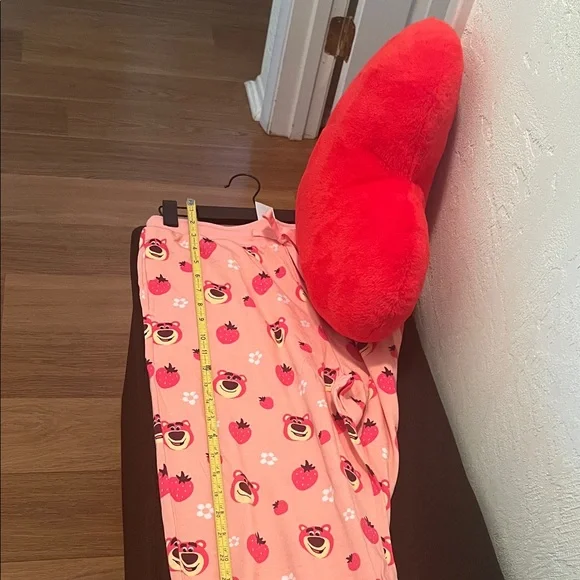 #1434** Pink Bear Print Soft Material Pants - Picture 5 of 7